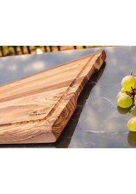 Resim Zeytin Ağacı 40x27,5 Cm Oluklu Özel Kenar, Şef Tahtası 