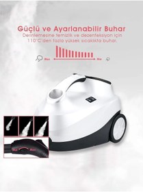 Resim PiranTech CB-107C Çok Fonksiyonlu Buharlı Temizlik Makinası - Buharlı Temizleyici 