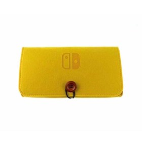 Resim Nintendo Switch Taşıma Çantası Oyun Bölmeli Özel Tasarım Switch Lite Kılıf Switch Çanta Sarı 