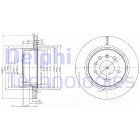 Resim DELPHI BG4043 FREN DİSKİ ARKA 