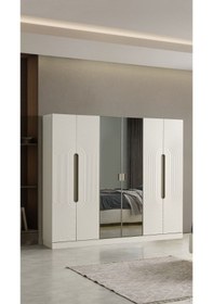 Resim Elegante Mdf 6 Kapılı Dolap 