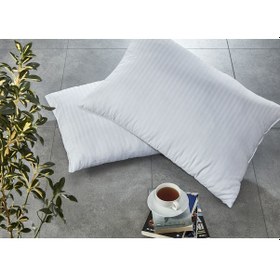 Resim Komfort Home Çizgili Pamuk Saten Yastık 800Gr (1 Adet) 