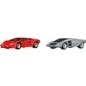 Resim Hot Wheels 2'li Premium Oyuncak Araba Seti Lamborghini Countach ve Lancia Stratos Zero JBL02 Siyah Beyaz Renk 