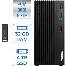 Resim MSI Pro DP180 Intel Core I5 12400 32GB 4tb SSD Intel UHD Grafik Windows 11 Pro Masaüstü Bilgisayar MS422XTRP11 + Zettausbbellek 