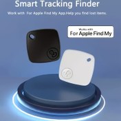 Resim Apple Cihazları için Akıllı İzleme Bulucu, Gerçek Zamanlı Konum İzleyici, Kayıp Uyarısı, Taşınabilir Anahtar/Cüzdan/Evcil Hayvan Bulucu, Uzun Bekleme, Mini Tasarım, Pille Çalışır (Düğme Pili, ≤36V), Şarj Edilemez, Ev ve Açık Hava Kullanımı 