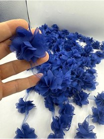 Resim KARAASLAN Lazer Çiçek 1 Pakette 9 Mt 116 Adet Çiçek Var. ( Renk Açık Laçivert ) 