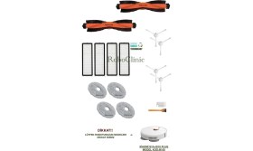 Resim Roboclinic Xiaomi Robot Vacuum S10+ / S10 Plus Robot Süpürge Uyumlu Yedek Fırça, Hepa Filtre, Mop - 16 Parça 