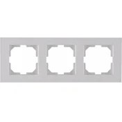 Resim Karen 3’lü Beyaz Priz Çerçevesi Şık ve Pratik Çerçeve 