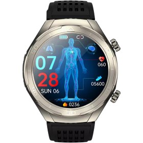 Resim Spovan Insomnia Uyku Apnesi Kan Şekeri Tansiyon Kolestrol Sesli Görüşme Akıllı Saat - Silver 