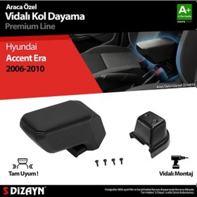 Resim S-dizayn Hyundai Accent Era Kol Dayama Kolçak Abs Vidalı Siyah 20 