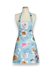 Resim Raşel Sıvı Geçirmez Su Geçirmez Mutfak Önlüğü Turkuaz 