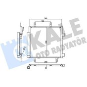 Resim Kale 357850 - Klima Radyatörü Kondenseri P107 05 14 1.0i 12v-1.4 
