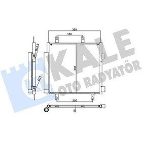 Resim Kale 357850 - Klima Radyatörü Kondenseri P107 05 14 1.0i 12v-1.4 