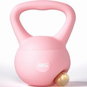 Resim Valkyrie 4 KG Soft Yumuşak Tabanlı Metal Kumlu Ses Yapmaz Darbeye Dayanıklı Çift El Ağırlık Kettlebell 