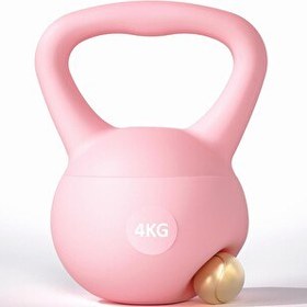 Resim Valkyrie 4 KG Soft Yumuşak Tabanlı Metal Kumlu Ses Yapmaz Darbeye Dayanıklı Çift El Ağırlık Kettlebell 