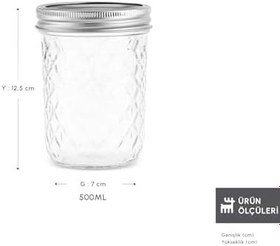 Resim Karaca x Refika'dan Boyunsuz Baklava Desen Kavanoz 500 Ml 