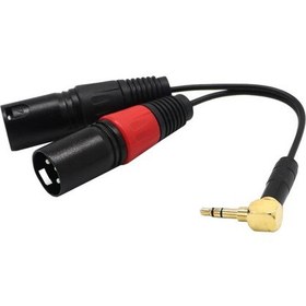 Resim 3.5mm (1/8 Inç) Stereo Erkek - Çift Xlr Erkek Kablosu 0.2m (Yurt Dışından) 