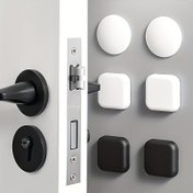 Resim 1 adet/5 adet Kendinden Yapışkanlı Kapı Dayanakları - Ağır Hizmet Tipi Plastik Duvar Koruyucular, Fırçalanmış Metal Bitişli, Dolap ve Mobilya Koruma için Gürültü Azaltıcı Kapı Dayanakları, Kolay Kurulumlu Çarpışma Önleyici Pedler Ev Dekoru İçin, Gürültü Azaltma | Minimalist Tasarım | Dayanıklı Yapıştırıcı, Kapı Dayanak Duvar Koruyucu 