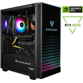 Resim Casper Excalibur E65H.144F-BF70X-0HE Intel Core i5-14400F 16GB RAM 1TB NVME SSD RTX5070 Freedos 