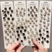 Resim 20/50 adet Kaymaz Giysi Tokaları - Rastgele Karışık Stillerin Dikişsiz Mevcut Düğmeleri Tamir - Tekrar Kullanılabilir ve Çıkarılabilir - Siyah - Beyaz - Krem Beyaz ve Bej Çeşitli Stiller - Boyun ve Yaka Alanları İçin Uygun 