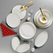 Resim Aryıldız Lima Gold 30 Parça 6 Kişilik Yemek Takımı 