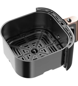 Resim Ultenic K10 Sıcak Hava Fritözü, Ultenic Yağsız Fritöz, 5l Hava Fritözü Dokunmatik LED Ekran Zamanlayıcı/patates Kızartması/pizza Için Ön Isıtma, 1500 W 