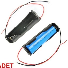 Resim Robizstore-Tekli 1 Li 18650 Pil Yuvası Kablolu Tutucu 3.7V Pil Şarj Kutusu 