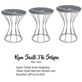 Resim Brc Kum Saat Zigon Model Metal Transmisyon Çelik Krom Renk Kaplam 