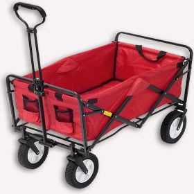 Resim Nettekaçmaz Katlanabilir Taşıma Arabası Plaj Bahçe Alışveriş Katlanır Araba 