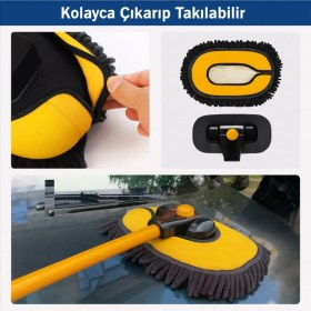 Resim Polham ve LS-426 Uyumlu Yedek Araç Yıkama Mopu, Oto Temizleme Fırçası Yedek Mop, Çizmez, Süper Emici, Kolay Tak-Çıkar 