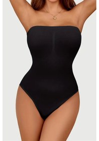 Resim Mistirik Fossini Model Sıkılaştırıcı Etkili Alttan Çıtçıtlı Askısız Body Siyah Renk Siyah 