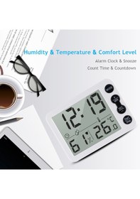 Resim Maiyame Dijital İç Mekan Termometre & Nem Ölçer Lcd Ekran, / Seçilebilir Geri Sayım Sayacı - Ev 