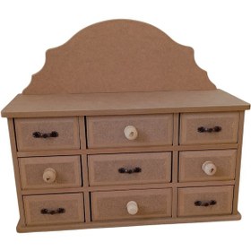 Resim Çok Çekmeceli Boyanabilir Kutu 