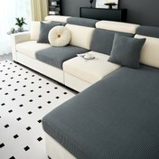 Resim 1 adet Modern Jacquard Esnek Dikişli Koltuk Kılıfı, Lastik Bantlı Slipcover-Tutucu, Makine Yıkamalı Polyester Spandeks Karışımı, Koltukta Oturan Koltuklardan Bölünen Koltuklara Uyar, Polar Fleece Kumaş, 160-180gsm 