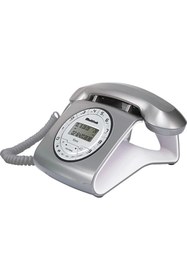 Resim Multitek Retro Caller ID Özel Tasarım Kablolu Masa Telefonu 