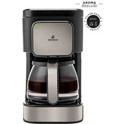 Resim Just Coffe Aroma 2'si 1 Arada Bej Filtre Kahve ve Çay Demleme Makinesi Karaca
