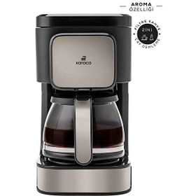 Resim Just Coffe Aroma 2'si 1 Arada Bej Filtre Kahve ve Çay Demleme Makinesi 