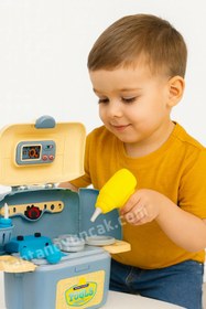 Resim Çantalı Tamir Seti Oyuncak Tamir Aletleri Oyun Seti 