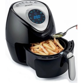 Resim 7 Programlı 2.6 Litre Yağsız Sıcak Hava Fritözü, Siyah 