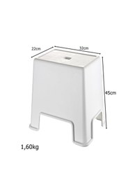 Resim Geseus Büyük Boy Banyo Taburesi Çok Amaçlı Tabure-129-Beyaz 
