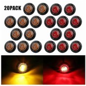 Resim Römork Led Yan İşaret Işıkları Araba Kamyon İndirimi Kırmızı Amber Yan İşaret Işığı 