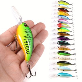 Resim 18 Renkli Rock Balıkçılık Yem Seti, 3.94In/10Cm-14G-4# saç tokası, 1.0~2.5M Yüzme, Tatlı Su Yemi, Başlangıç ​​Balıkçılar İçin Mükemmel, Sevgililer Günü veya Babalar Günü İçin Harika Bir Hediye. 