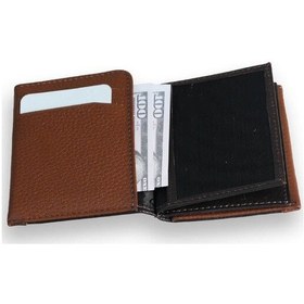 Resim Guard Kahverengi - Taba Çift Renk Bölmeli Hakiki Deri Kartlık Erkek / Kadın P1309 Kahverengi 