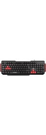 Resim Hytech Hyk-46 Gamy Combo Siyah USB Kırmızı Tuşlu Q Gaming Oyuncu Klavye + Mouse Set 