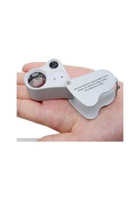 Resim 30X Büyütme Lup Mercek Metal Led Işıklı Lup Büyüteç Mücevher. Kuy 