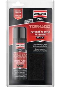 Resim Arexons Tornado - Extreme Plastik Yenileyici Siyah 125 Ml 