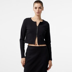 Resim Nike Sportswear Chill Knit Kadın Siyah Eşofman Üstü 