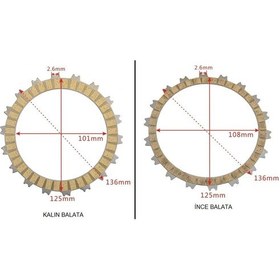 Resim Cbr250r Debriyaj Balatası A Kalite, Honda Cbr250 Debriyaj Balatası 