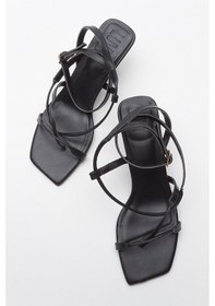 Resim Luvishoes Mias Siyah Kadın Topuklu Sandalet Siyah 