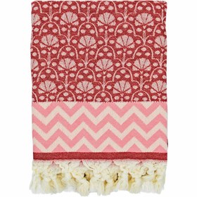 Resim Kırmızı 'Jaipur' Peştemal 